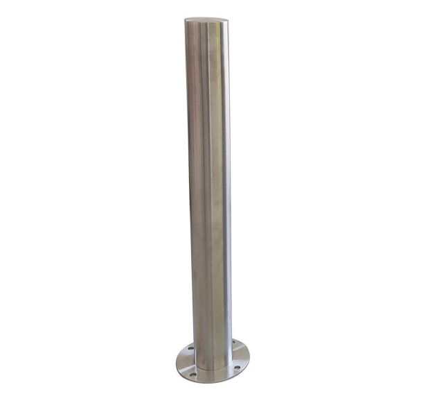 Poteau de protection avec platine - Inox 316