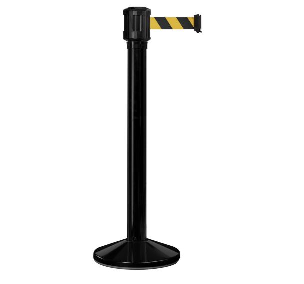 Poteau extérieur noir à sangle 4m Noir/jaune - Viso