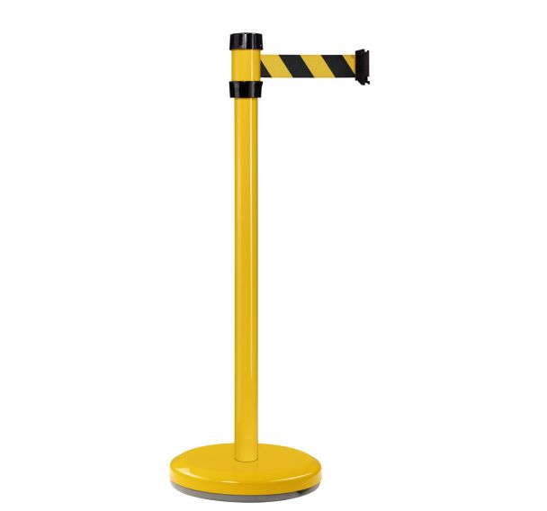 Poteau intérieur jaune à sangle 2m Noir/jaune - Viso