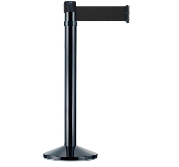 Poteau intérieur noir à sangle 4mx10cm - Viso