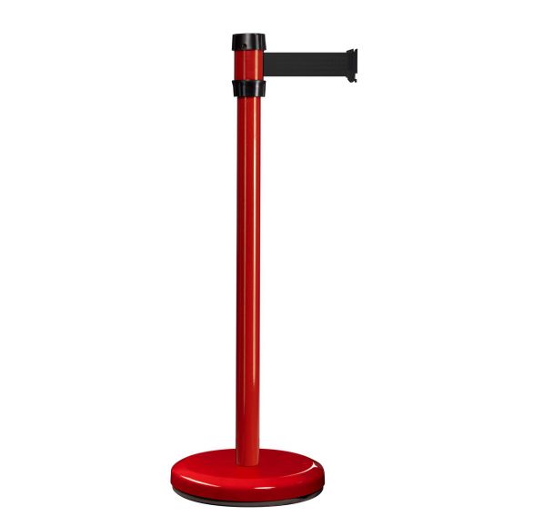 Poteau intérieur rouge à sangle 2m - Viso