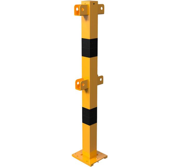 Poteau intermédiaire supérieure et à hauteur des genoux