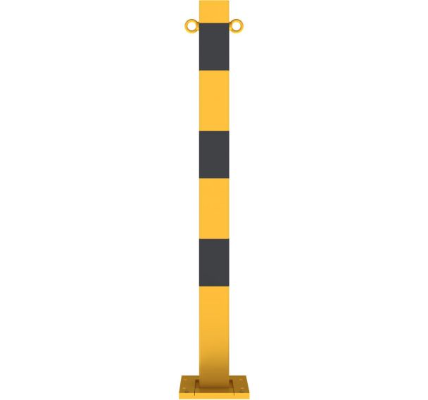 Poteau libérable à cheviller 2 anneaux-Jaune/Noir