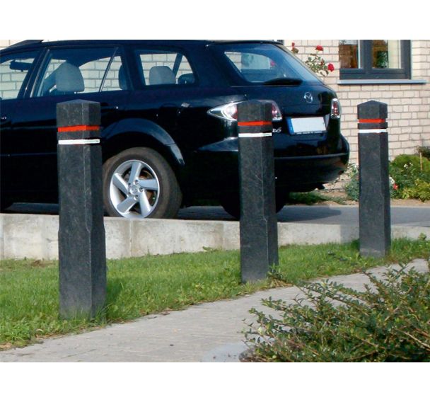 Poteau matière recyclée carré sans borne de fraisage - 140mm