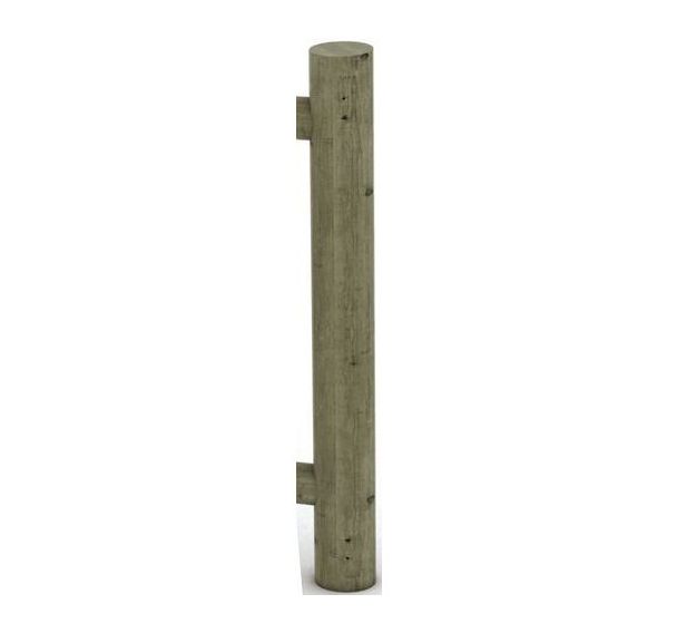 Poteau pour clotûre Ranch extrémité Ø12 cm H150 cm - pin