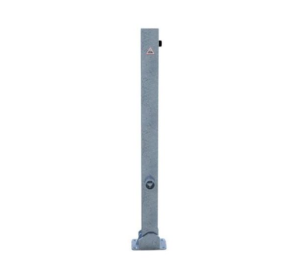 Poteau rabattable blocage triangulaire à cheviller platine - Schake