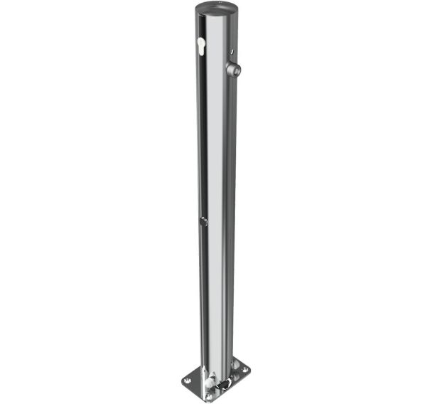 Poteau sans rainure à cheviller serrure profilée 1 anneau