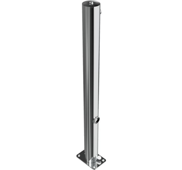 Poteau sans rainure rabattable blocage triangulaire 2 anneau