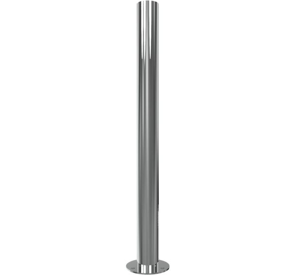 Poteau stationnaire à cheviller avec platine avec 1 anneau