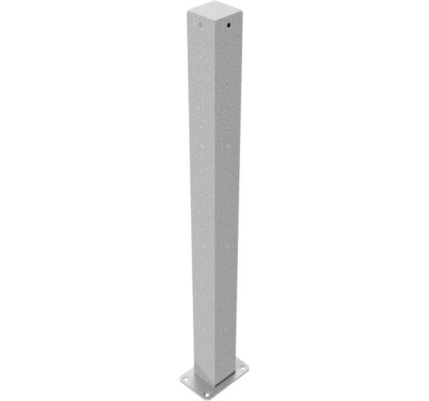 Poteau stationnaire bétonner sans anneau - Blanc - 70 x 70mm