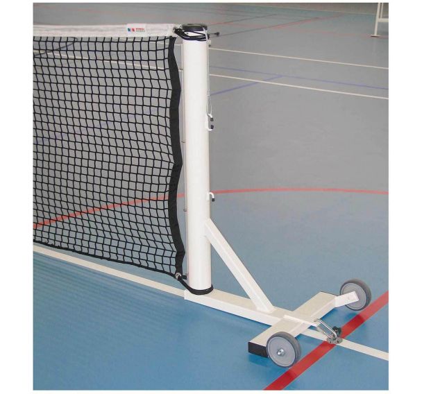 Poteaux Ø90 acier galvanisé et plastifié mobile sur embase