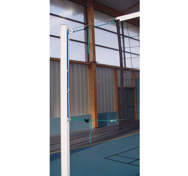 Poteaux acier Ø90 galva plastifié cabestan sans fourreaux