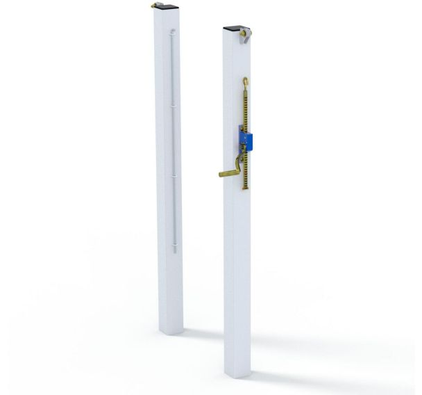 Poteaux acier carré Tennis