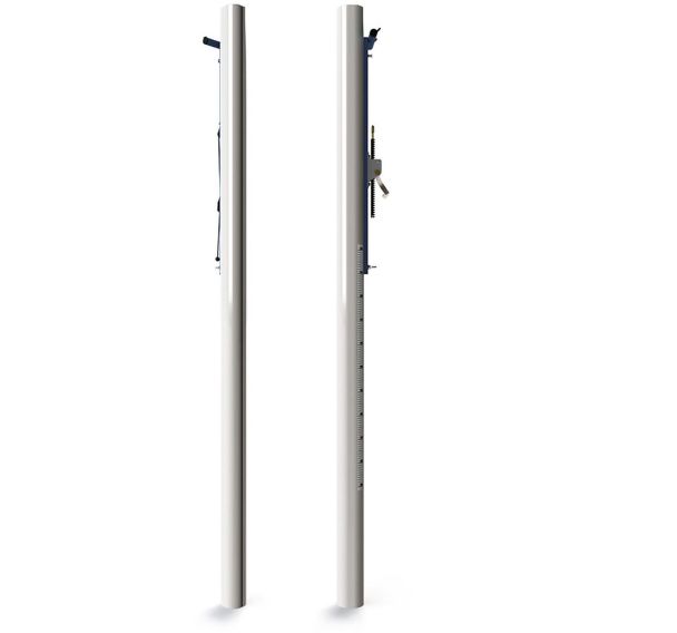 Poteaux alu ovoide tension cabestan extérieur