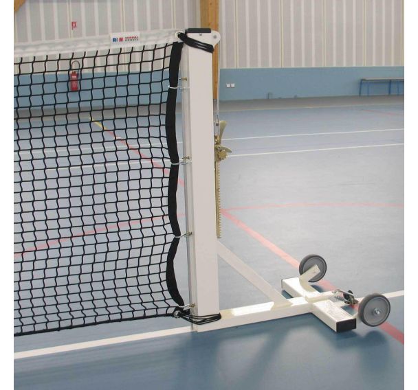 Poteaux carré 80 acier galva et plastifié mobile sur embase