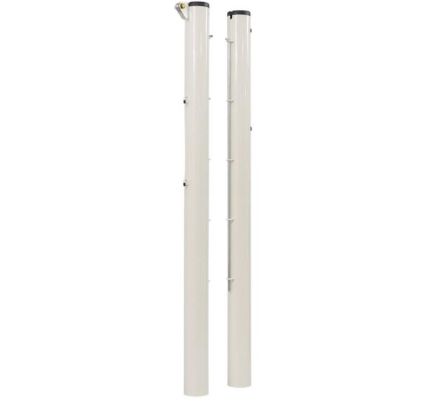 Poteaux de Tennis à sceller acier galvanisé rond Ø 90 mm avec tension intéieure