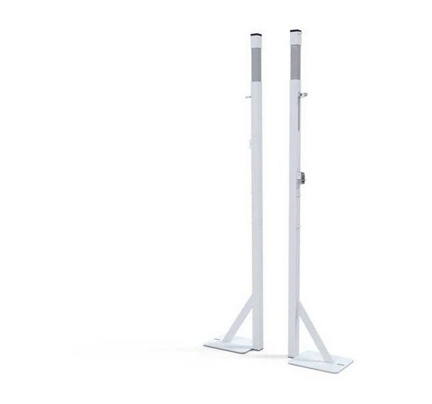Poteaux de badminton de compétion sur platine modèle FFBAD la paire