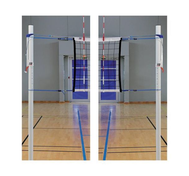Poteaux de volley GES en alu Regular sur embases