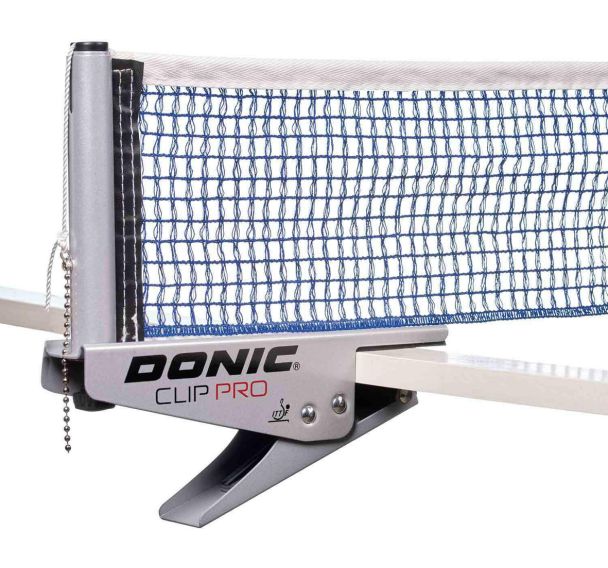 Poteaux filet Donic Clip Pro poteaux gris filet bleu