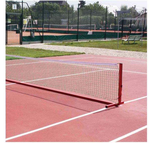 Poteaux/filet de mini-tennis 4m en aluminium