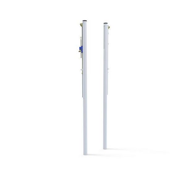 Poteaux volley comp. classe A - acier diam 90mm - treuil