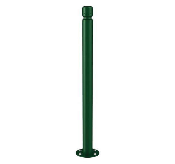 Potelet inclinable amortichoc Agglo - zinc - Procity