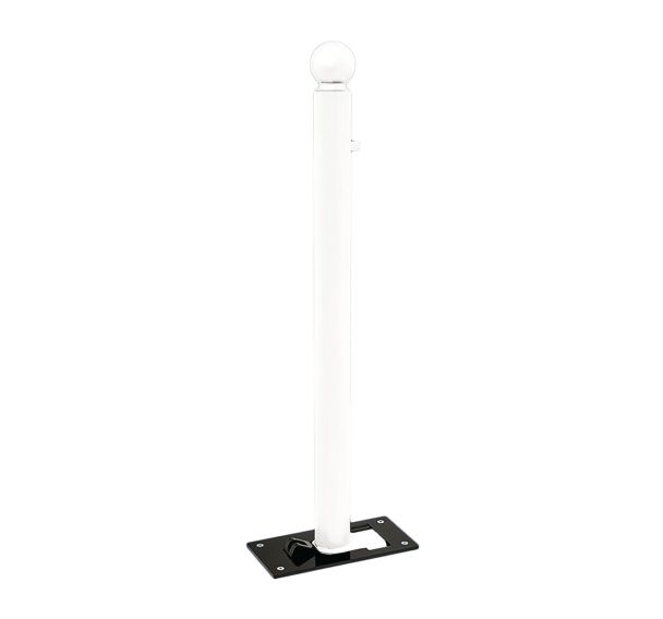 Potelet rabattable Solibloc Ø 76 mm pommeau Boule - Procity