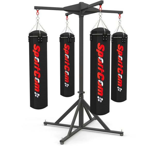 Potence pour 4 sacs de frappe sans roulettes - SportCom