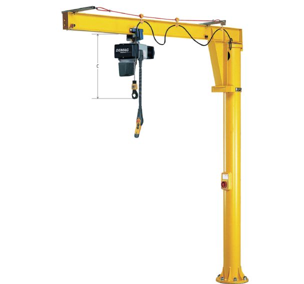 Potence sur fût avec angle de pivotement 360° - Force 1000 kg