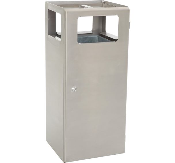 Poubelle-cendrier pyramide robuste base_V-Part