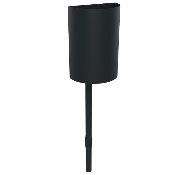 Poubelle BALIA demi-lune 25 L pivotante sur pied métal - BUTON DESIGN