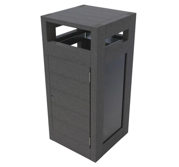 Poubelle Canopée vigipirate 130 L porte sac Espace Urbain