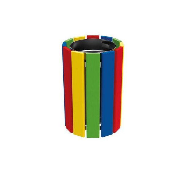Poubelle Cologne spéciale enfants 40 L - multicolore