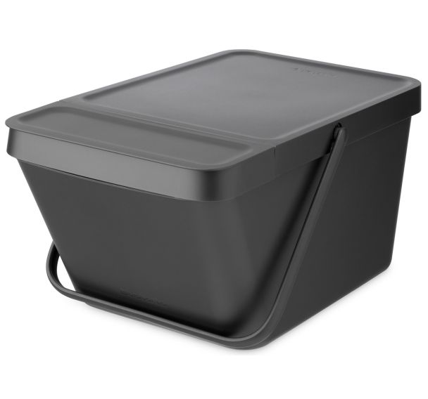 Poubelle Empilable Sort & Go 20 L, Brabantia, Gris
