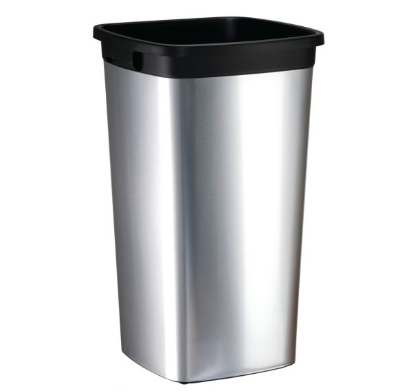 Poubelle Iris carré - 60L Gris