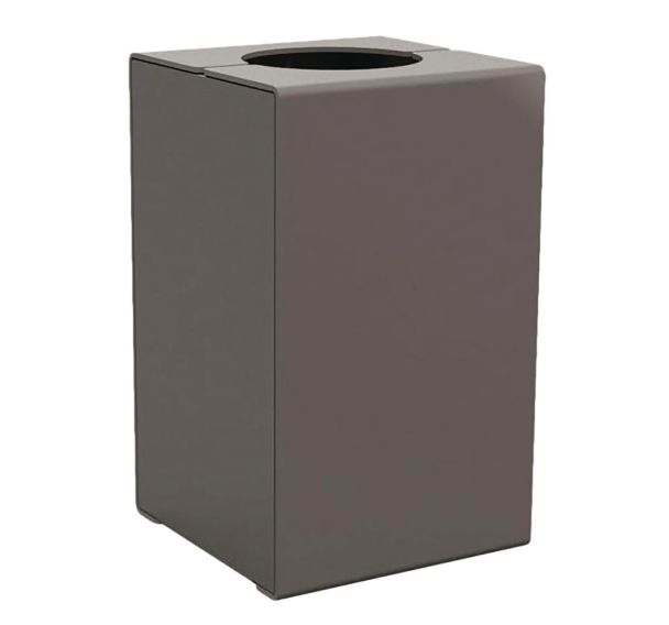 Poubelle Kub 120 L avec écrase cigarette - gris procity