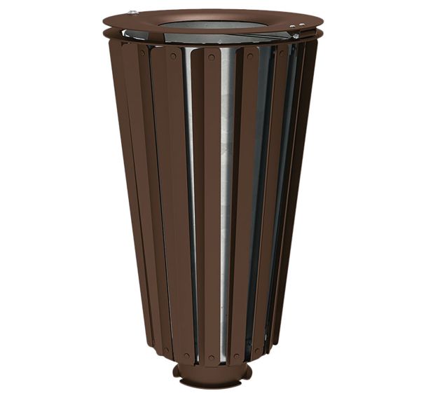 Poubelle Lofoten 80 L acier avec seau galva - Procity