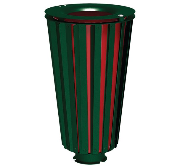 Poubelle Lofoten 80 L acier avec seau peint - Procity