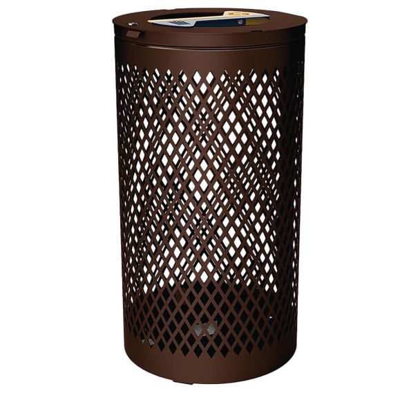 Poubelle Losange Tri sélectif 2 x 60 L - galva - Procity