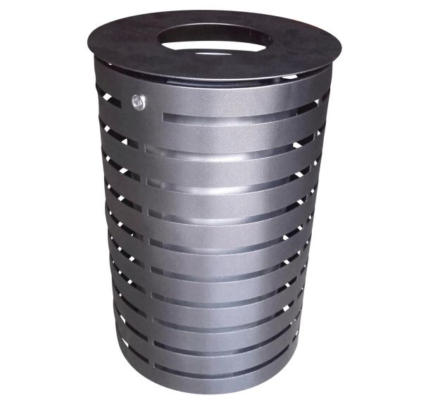 Poubelle Nice 60 L - gris martelé