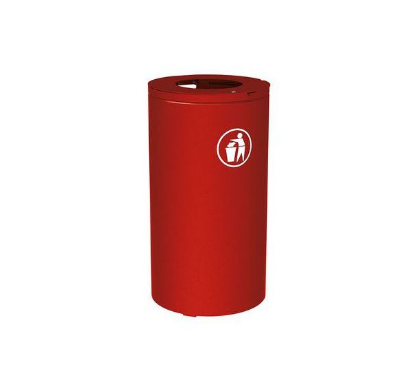 Poubelle Olbia 80 L avec seau - galva - Procity