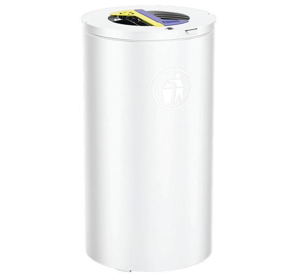 Poubelle Olbia Tri sélectif 2 x 60 L - galva - Procity