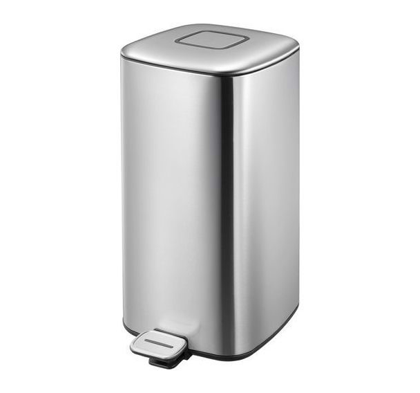 Poubelle Regent Step Bin 32L - EKO, Matériau : acier inoxydable