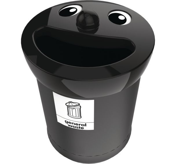Poubelle Smiley Face 52L déchets généraux - Vepabins