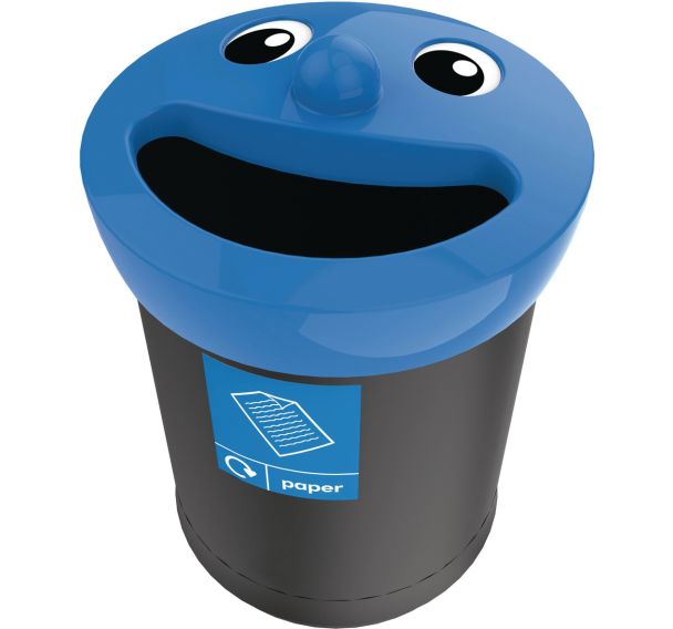 Poubelle Smiley Face 52L papier - Vepabins
