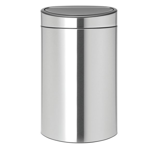 Poubelle Touch Bin New tri 23/10L - Brabantia, Coloris : Gris foncé