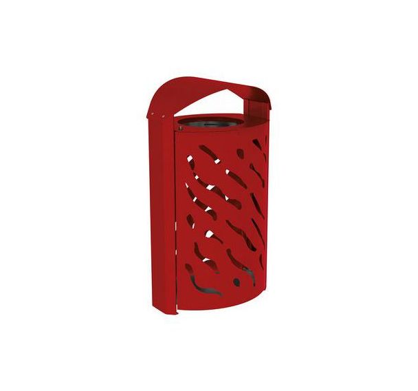 Poubelle Venise 120 L galva avec couvercle réhaussé - Procity