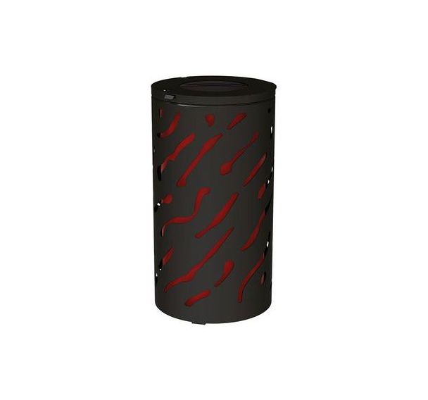 Poubelle Venise 80 L avec seau galva peint - Procity