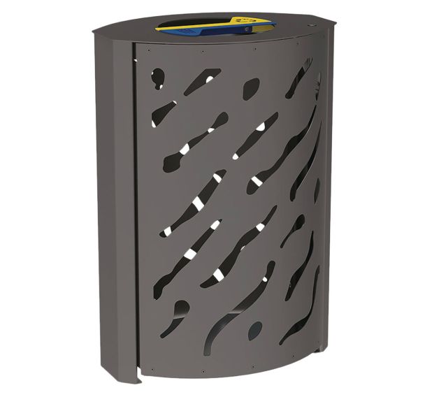 Poubelle Venise tri sélectif 2 x 60 L galva - Procity