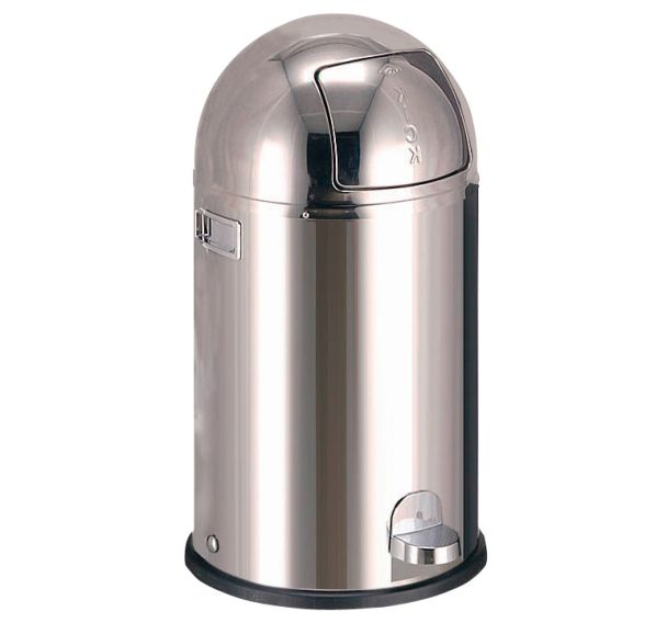 Poubelle Wesco Kickboy, Matériau : Inox